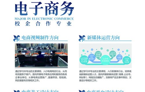 电子商务专业招生宣传单