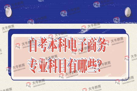 考电子商务哪个专业好考